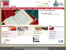 Tablet Screenshot of bibliotecaroncade.it